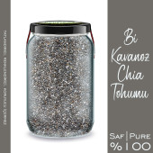 Chia Tohumu Bi Kavanoz 660 cc. Cam Kavanozda Katkısız Çiya Tohum Pure Chia Seeds - 3