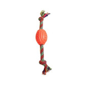Zampa Renkli İpli, Plastik Köpek Oyuncağı, 37cm - 1