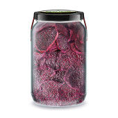 Ejder Meyvesi Kurusu Bi Kavanoz 660 cc. Cam Kavanozda Katkısız Pitaya Pure Dried Red Dragon Fruit - 1