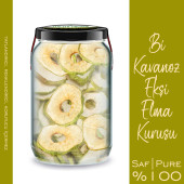 Elma Kurusu Yeşil Ekşi Elma Bi Kavanoz 660 cc. Cam Kavanozda Saf Katkısız Kuru Elma Dried Apples - 3