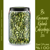 Kabak Çekirdeği İçi Bi Kavanoz 660 cc. Cam Kavanozda Saf Katkısız Kabak Çekirdeği Dried Pumpkin Seed - 3
