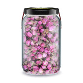 Tomurcuk Pembe Gül Kurusu Isparta Gülü Bi Kavanoz 660 cc. Cam Kavanozda Tomurcuk Gül Dried Rose Bud - 1