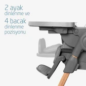 Maxi-Cosi Minla 6'Sı Bir Arada Ahşap Görünümlü Mama Sandalyesi Beyond Graphite Eco thumbnail 6