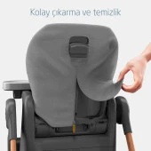 Maxi-Cosi Minla 6'sı Bir Arada Ahşap Görünümlü Mama Sandalyesi Beyond Grey Eco - 5
