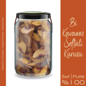 Şeftali Kurusu Bi Kavanoz 660 cc. Cam Kavanozda Katkısız Yaprak Dilim Kurutulmuş Şeftali Dried Peach - 3