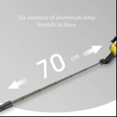 Torima L09 Profesyonel Işıklı Gimbal Öz Çekim Telefon Sabitleyici Video Çekimi Siyah - 3