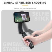 Torima L09 Profesyonel Işıklı Gimbal Öz Çekim Telefon Sabitleyici Video Çekimi Siyah - 2