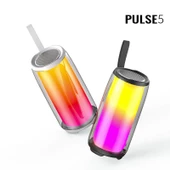 Torima PLUSE5 Taşınabilir Rgb Ledli Bluetooth Hoparlör Beyaz - 2