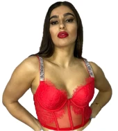 Victorias Secret Işıltılı Push up(Destekli) Büstiyer - 1