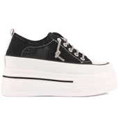 Kadın Yüksek Taban Transparan Bayez Sneakers - 12
