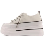 Kadın Yüksek Taban Transparan Bayez Sneakers - 6