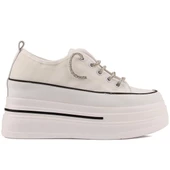 Kadın Yüksek Taban Transparan Bayez Sneakers - 3