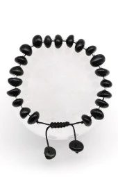 Kaplan Gözü Doğal Taş Makrome Örme Bileklik Şekilsiz Kesim thumbnail 1