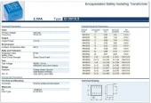 Trafo El-Kom 2,3VA 2x9V Mavi RN130743  2x128mA - 2