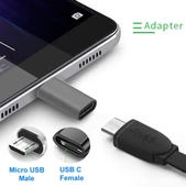Elektronikucuz Type-C Micro USB Çevirici Typec Micro USB Dönüştürücü Typec Dişi Micro USB Erkek Çevirici Type-c Dişi Micro USB Erkek Çevirici Type-C to Micro Usb - 5