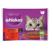Whiskas Pouch Sos İçinde Sığırlı Ve Tavuklu Yetişkin Kedi Konservesi 85 Gr (4Lü) - 1