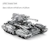 AKREP SCORPİON TANK 3D Metal Maket Bulmaca Puzzle modeli kitleri DIY 14+ Yaş 102+ parça - 1