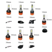 LED Far Ampulü için Beyaz 48W 12V 8000Lm H9006 / Laam98 - 1