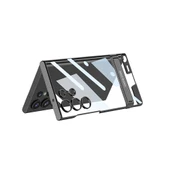 Vendas Samsung Galaxy S24 Ultra Kılıf Zore Kamera Korumalı Şeffaf Dikey Standlı Ays Kapak - 2