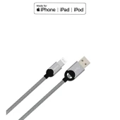 Philips Apple MFI Lisanslı UsbA to Lightning 1.2Metre Hızlı Data ve Şarj Kablosu Gri DLC2508N thumbnail 2