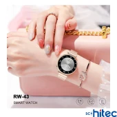 ScHitec RW-43 Gerçek Amoled Ekran Android İos HarmonyOs Uyumlu 3 Kordonlu Bileklik Hediyeli Akıllı Saat Gold thumbnail 2