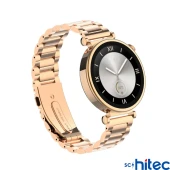 ScHitec RW-43 Gerçek Amoled Ekran Android İos HarmonyOs Uyumlu 3 Kordonlu Bileklik Hediyeli Akıllı Saat Gold thumbnail 3