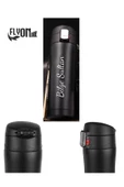 KİŞİYE ÖZEL KİLİT SİSTEMLİ PASLANMAZ ÇELİK MUG TERMOS 450 ML  SIZDIRMAZ - 3