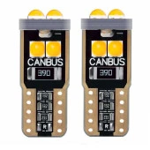 Dekoratif LED Ampul için T10-6Smd 3030 Canbus 12V Çift Turuncu / Laam866 thumbnail 1