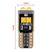 Dekoratif LED Ampul için T10-6Smd 3030 Canbus 12V Çift Turuncu / Laam866 thumbnail 2