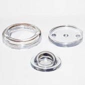 Yapışkanlı Duvar Koruma Stoperi Şeffaf Silikonlu Kapı Kolu Tamponu - 2 Adet - 2