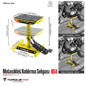 Torque-MX Motosiklet Kaldırma Sehpası HS4 Sarı thumbnail 5