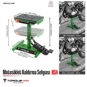 Torque-MX Motosiklet Kaldırma Sehpası HS4 Yeşil - 5