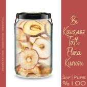 Bi Kavanoz Kırmızı Tatlı Elma Kurusu + Bi Kavanoz Yeşil Ekşi Elma Kurusu 660 cc'lik 2 Adet Kavanozda - 4
