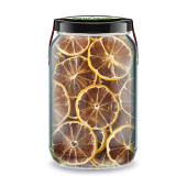 Limon Kurusu Bi Kavanoz 660 cc. Cam Kavanozda Saf Katkısız Limon Cipsi Kurutulmuş Limon Dried Lemon - 1