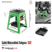 Torque-MX Sabit Motosiklet Sehpası SS2 Yeşil thumbnail 5