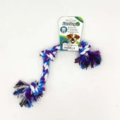 EuroDog Diş İpi Üç Düğüm  Mor Mavi Beyaz 40 cm - 1