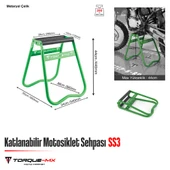Torque-MX Katlanabilir Motosiklet Sehpası SS3 Yeşil - 5