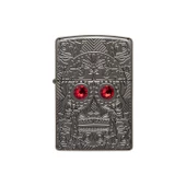 Zippo Çakmak 49300 Armor Crystal Skull Design Lighter - 4