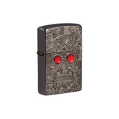 Zippo Çakmak 49300 Armor Crystal Skull Design Lighter - 1