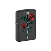 Zippo Çakmak 49778 Rose Dagger Tattoo Design - 1