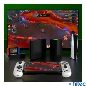 ScHitec Android İos HarmonyOs Switch AndroidTV Windows Akıllı Bluetooth Teleskopik Gamepad Joystick Beyaz D6 - 4