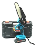 Germany Style 2568VFX Premium Çift Akülü Şarjlı Dal Budama Dal Kesme Testeresi Çift Pala Çift Zincir - 2