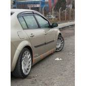 Renault Megane 2 Sedan Uyumlu Yan Marşpiyel Takımı Fiber Boyasız - 2