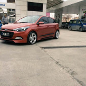 Hyundai I20 Yan Marşpiyel Takımı - Fiber - Boyasız - 2