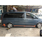 Mercedes Vito Yan Marşpiyel Takımı  - Fiber - Boyasız - 1