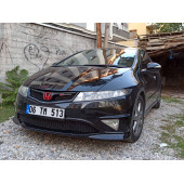 Honda Civic Fn2 Panjur - Plastik - Parlak Siyah - 2