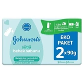 Johnsons Baby Sütlü Bebek Sabunu 2 x 90 gr Eko Paket - 1