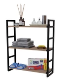 3 Katı Siyah Kitaplık & Ayakkabılık, Banyo, Mutfak, Oyuncak Dolabı Raf SW-5003 - 6