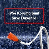 Monofaze Kauçuklu Kablo Bahçe Dış Mekan Korunaklı IP54 Sağlam Su Geçirmez Turuncu Dişi Fiş Tek 16A - 5