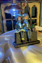 Bankta Oturan Led Işıklı Kanka Kız lar Sevgililer Günü thumbnail 2